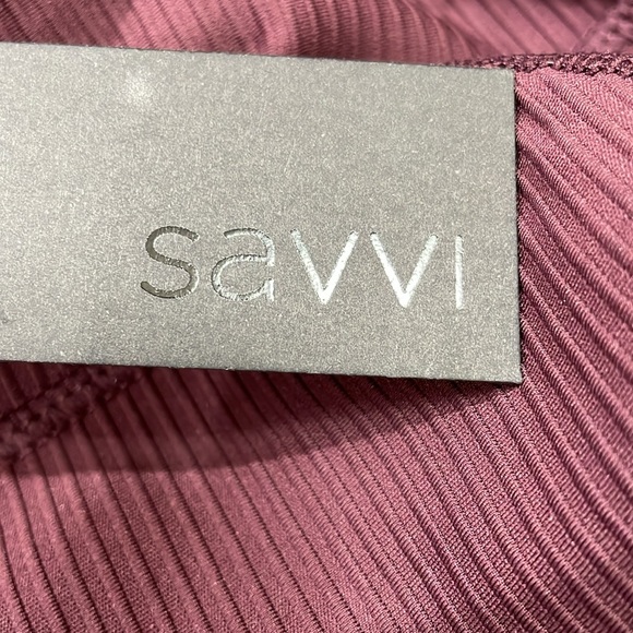 SAVVI Women’s Lexi Harem Jogger NWT Size Medium Cargo Pockets Dark Purple - Picture 12 of 14